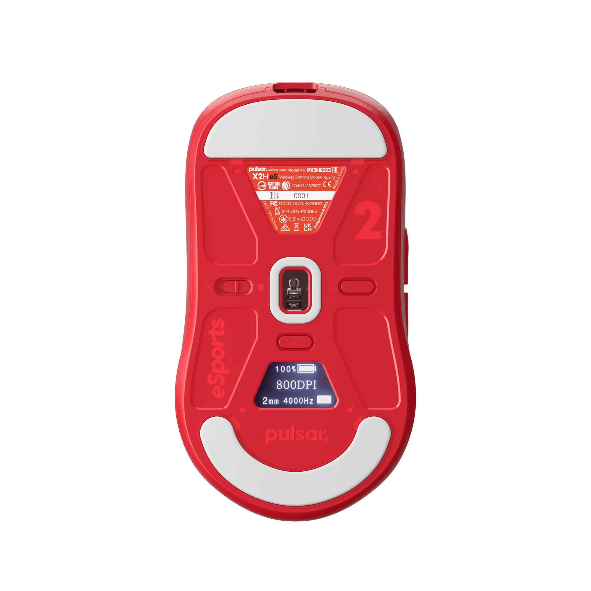 [Red Edition] X2H eS Medium Gaming Mouse - Image 2